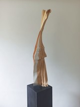 Ervin Bekesi Torso 1 15x70x12 cm carved alder 2021