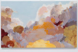 Wolken, leuchtend, 2002, Eitempera auf Leinwand, 110 x 180 cm