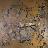 Oase Siwa 1, 2001, Mixed Media auf Kunststoff, 50 x 50 cm
