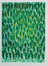 Stefan Pietryga / Passage ( triebkräfte, grün) / 2019 / Aquarell auf Bütten / 80 x 60 cm
