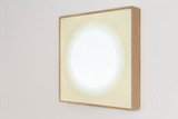 Margit Hartnagel, Lichtportal, 2021, 60x60x8cm, Papier mit Bienenwachs in LED-Leuchtrahmen