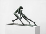 Einer wird siegen!, 2008, Bronze, Guss Noack Berlin, 42 x 72 x 20 cm