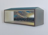 Landscape Diorama II, 2021, Öl auf Leinwand, 25 x 50 cm