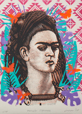 Emess Frida Kahlo Stencil:Screenprint 50x70cm 2021