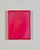 Julia Burek, o.T., 2021, Epoxidharz und Pigment, 26 x 20 cm