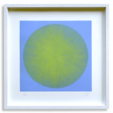 Alexander Arundell Dreipunkt Edition Spiky Circle Light Green on Light Blue 60 x 60 cm Engraving 420 EUR framed