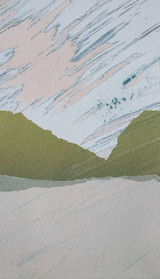 Simone Distler, o. T., 2022, Mischtechnik auf Papier, 23,5 x 13,5 cm (gerahmt 40 x 30 cm)