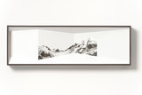 Ulrike Heydenreich, Ausblick 03, 2021, Bleistift auf Papier, 22 x 69 x 6 cm