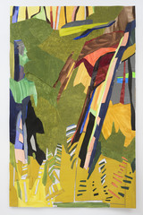 Dorine van der Ploeg Trees V | Collage on paper 200 x 125 cm