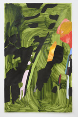 Dorine van der Ploeg Trees III | Collage on Paper 200 x 125 cm