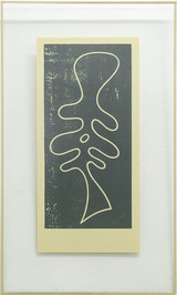 Hans Arp, torse feuille, 1951, Holzschnitt auf Papier, 19x9 cm