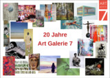 Einladungskarte &#34;20 Jahre Art Galerie 7&#34;