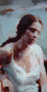 ANNE CLARE, 2015, Öl auf Leinwand, 190x97 cm