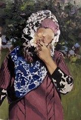 UNTITLED, 2022, Öl auf Leinwand, 98 x 66 cm