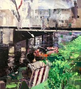 Music Lover, 2019, Öl auf Leinwand, 182 x 167 cm