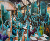 Christine Kassing, und ich meinte ich hätte getanzt, 120 x 100 x 5 cm, 22