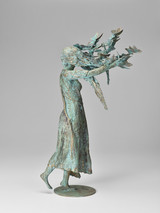 Skulptur &#34;Frau im Wind&#34;, Bronze, Auflage 8 + 2 EA, 2023 - Ansicht 1