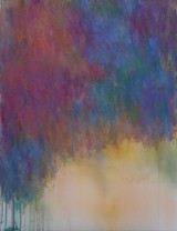 o.T., Acryl, Öl, Sprühfarbe a. Leinwand, 130 x 100 cm, 2022