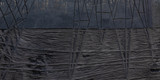 Detail »Giant No. 6«, 2022, handprinted linoprint, ink, acrylic, varnish and carvings on found ply wood, 154 × 110 cm Photo: Lena Schmidt