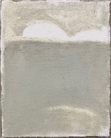 Nicola Grabiele „Cielo Mare Terra“, 24 x 30 cm, Öl auf Jute, 2022