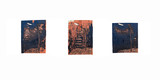 »Street Light No.1« edition of 15 + 2 AP, Lena Schmidt 2023, linoprint, acrylic, ink, varnish and carvings on found lumber, 27 × 15 cm Photos: Lena Schmidt