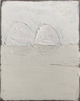 Nicola Grabiele „Cielo Mare Terra“, 24 x 30 cm, Öl auf Jute, 2023