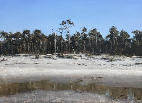 Friedel Anderson, Darß, Öl auf Leinwand, 2023, 130 x180 cm