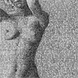 SAXA, Weisse Haut, Handgeschrieben mit Tusche auf Leinwand, 100 x 100 cm, 2011