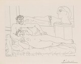 Pablo Picasso - ‚Le Repos du sculpteur II&#145; - La Suite Vollard (page 1), 1933, Etching on Montval handmade paper, Edition 245+ 15 AP, 33.7x44.5 cm, signed, Bloch 172