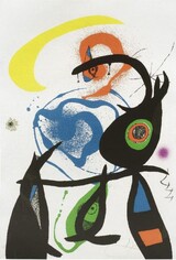 JOAN MIRÓ - ‚Oda a Joan Miró&#145; - Farblithographie auf Büttenpapier, 1973, 88 x 61 cm, Auflage 75, signiert und nummeriert, Mourlot 910 - Galerie Jeanne Munich