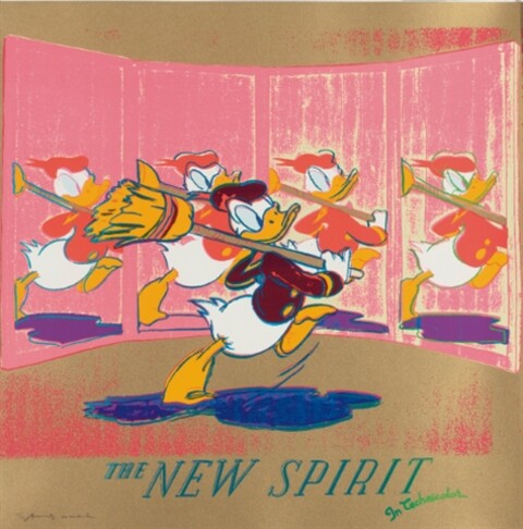Andy Warhol - The New Spirit - Screenprint on Lenox Museum Board, 1985, 96.5 x 96.5 cm, Edition 190, Signed and numbered