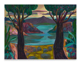 23 DMT 019a postapokalyptische Landschaft oil chalk pigments on canvas 190x250cm
