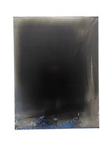 Matt McClune, Maganese Black and Gray on Silver and Blue - 2023