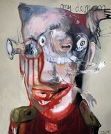 Juliane Hundertmark: &#34;My demon&#34;, 2021, Öl/Leinwand, 170 x 150 cm