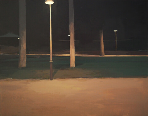 Ana Garcia, Nocturno V, Oil on panel, 36 x 46 cm