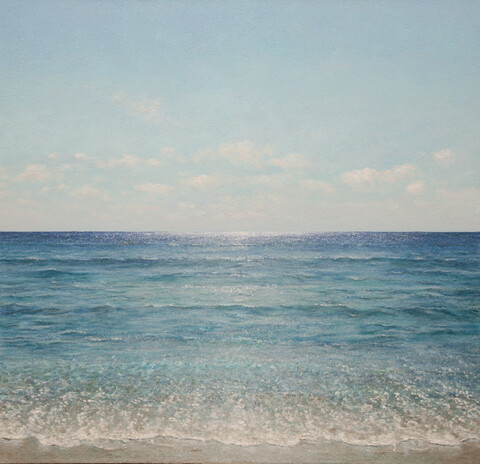Gemälde, "Bilder vom Meer", Werk-Nr. M13, Mischtechnik auf Leinwand, 130 x 135 cm