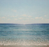 Gemälde, &#34;Bilder vom Meer&#34;, Werk-Nr. M13, Mischtechnik auf Leinwand, 130 x 135 cm