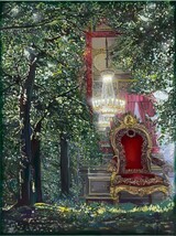 Gemälde &#34;Light forest&#34;, Mischtechnik auf Leinwand,140 x 105 cm, 2024