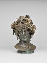 Skulptur &#34;Bacchus&#34;, Bronze, Farbunikat, Ca. 36 h x 25 b x 25 t cm, 2022, Unikat
