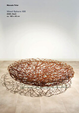 Skulptur &#34;Weed Sphere XIII&#34;, Stahl, 180 x 180 x 45 cm