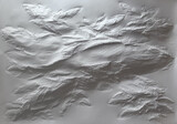 Aja von Loeper, Papierrelief, Weißes Blatt, 105 x 149 x 6 cm, 2024