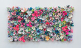 'Flower Bonanza' bright and,mint 100x2000x20cm