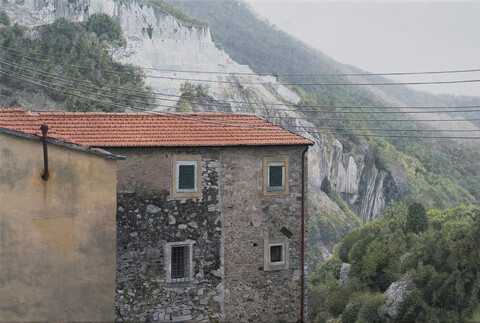Thomas Dillmann, Carrara #4, 2022, Acryl auf Nessel, 40 x 60 cm