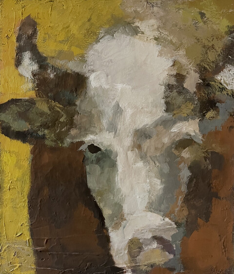 LLClarke curious cow 2023 70x60 galerieClaeys
