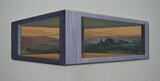 Toscanaroom V, 2023, oil on canvas, 25x60cm