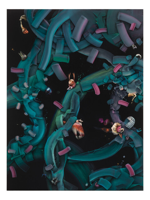 Moosrose NODI, 2019, Mixed media on canvas, 200 x 150 cm