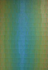 Johannes Geccelli, Im Grünlicht, Acryl auf Leinwand, 1975, 100 cm x 70 cm