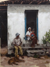 Fabio Baroli, Rua Bahia, Öl auf Leinwand, 200 x 150 cm, 2024, Courtesy Galerie Voss, Düsseldorf