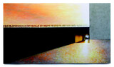 evening sun Nr 298 2023 Acryl Pigmente Sand auf Leinwand und Fotografie in Plexi 90 x 160 cm