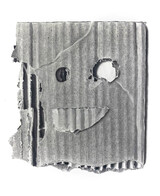 Russell Herron, Cardboard Portrait, 2023, Bleistift auf Papier, 36 x 29,7 cm